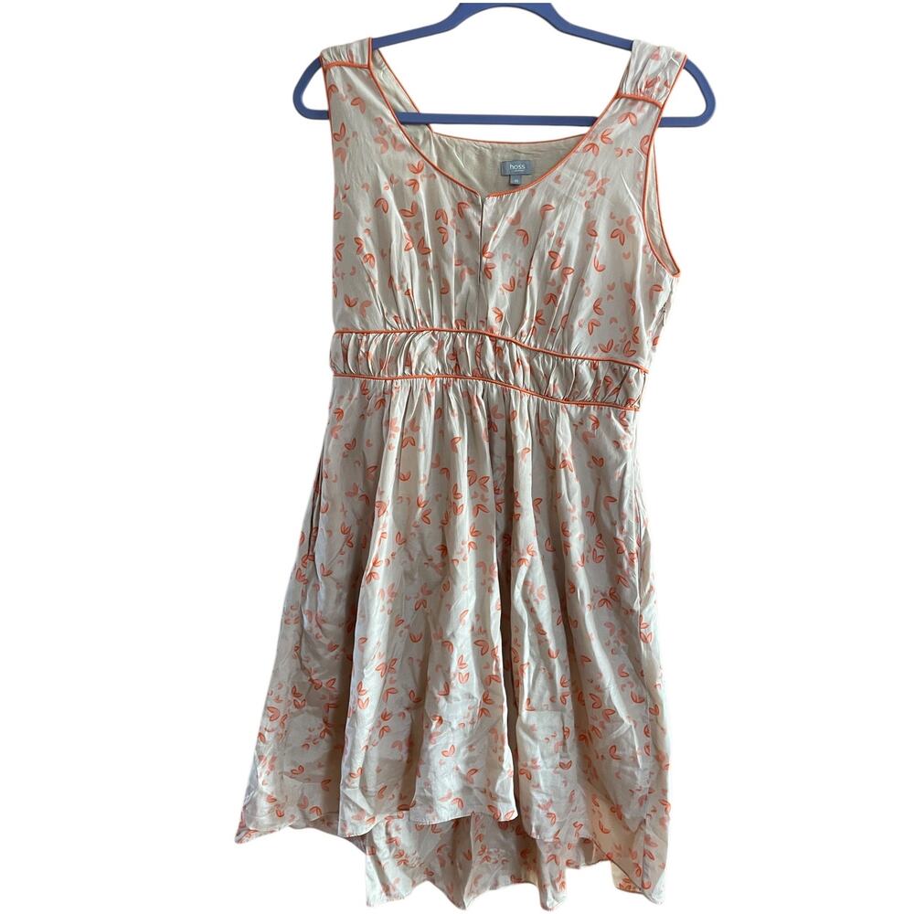 Hoss Intropia Peach Sleeveless Summer Dress